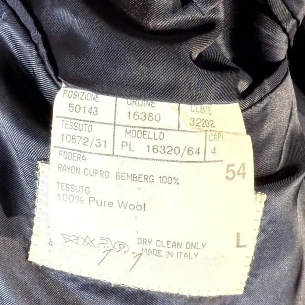 CANALI Proposta Mens Navy Blue Wool Blazer Jacket‎ Made in Italy Size 54 L
